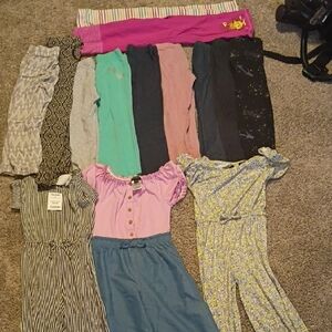 Girls Small Leggings and Rompers